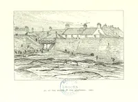 An illustration from Aberbrothock illustrated. Being the Round O etchings in miniature by John Adam. ... With ... notes by G. Hay (1886)