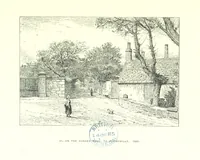 An illustration from Aberbrothock illustrated. Being the Round O etchings in miniature by John Adam. ... With ... notes by G. Hay (1886)