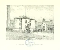 An illustration from Aberbrothock illustrated. Being the Round O etchings in miniature by John Adam. ... With ... notes by G. Hay (1886)