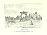An illustration from Aberbrothock illustrated. Being the Round O etchings in miniature by John Adam. ... With ... notes by G. Hay (1886)