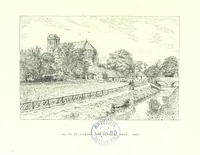An illustration from Aberbrothock illustrated. Being the Round O etchings in miniature by John Adam. ... With ... notes by G. Hay (1886)
