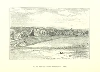 An illustration from Aberbrothock illustrated. Being the Round O etchings in miniature by John Adam. ... With ... notes by G. Hay (1886)