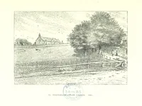 An illustration from Aberbrothock illustrated. Being the Round O etchings in miniature by John Adam. ... With ... notes by G. Hay (1886)