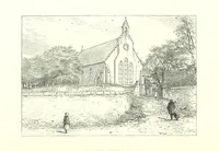 An illustration from Aberbrothock illustrated. Being the Round O etchings in miniature by John Adam. ... With ... notes by G. Hay (1886)