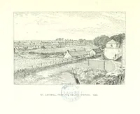An illustration from Aberbrothock illustrated. Being the Round O etchings in miniature by John Adam. ... With ... notes by G. Hay (1886)