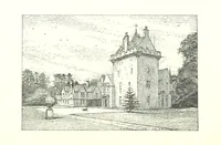 An illustration from Aberbrothock illustrated. Being the Round O etchings in miniature by John Adam. ... With ... notes by G. Hay (1886)
