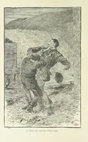 An illustration from Facing Death: or, the Hero of the Vaughan Pit. A tale of the coal mines (1897)