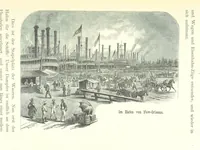 An illustration from Mississippi-Fahrten. Reisebilder aus dem amerikanischen Süden, 1879-1880 (1881)