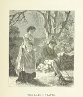 An illustration from Illustrated Library of favorite Song. Based upon folk songs. ... With an introduction, and edited by J. G. Holland ... Illustrated with ... engravings, ... after designs by Church, Johnson, etc (1873)