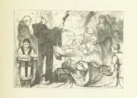 An illustration from Illustrated Library of favorite Song. Based upon folk songs. ... With an introduction, and edited by J. G. Holland ... Illustrated with ... engravings, ... after designs by Church, Johnson, etc (1873)