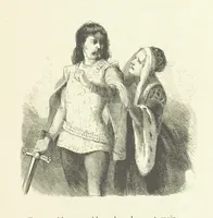 An illustration from Illustrated Library of favorite Song. Based upon folk songs. ... With an introduction, and edited by J. G. Holland ... Illustrated with ... engravings, ... after designs by Church, Johnson, etc (1873)