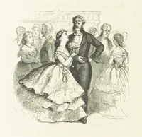 An illustration from Illustrated Library of favorite Song. Based upon folk songs. ... With an introduction, and edited by J. G. Holland ... Illustrated with ... engravings, ... after designs by Church, Johnson, etc (1873)