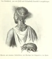 An illustration from Von der Capstadt ins Land der Maschukulumbe. Reisen im südlichen Afrika in den Jahren 1883-1887 ... Mit 205 Original-Holzschnitten, etc (1890)