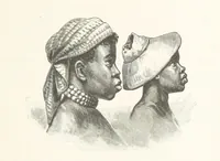 An illustration from A Fokvárostól a Masukulumbék országába, 1883-1887 ... Jogosított kiadás, ... 160 ... fametszettel és 2 térképpel (1890)
