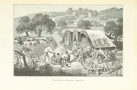 An illustration from A Fokvárostól a Masukulumbék országába, 1883-1887 ... Jogosított kiadás, ... 160 ... fametszettel és 2 térképpel (1890)