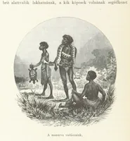 An illustration from A Fokvárostól a Masukulumbék országába, 1883-1887 ... Jogosított kiadás, ... 160 ... fametszettel és 2 térképpel (1890)