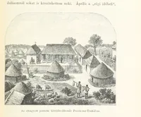 An illustration from A Fokvárostól a Masukulumbék országába, 1883-1887 ... Jogosított kiadás, ... 160 ... fametszettel és 2 térképpel (1890)