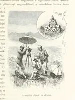 An illustration from A Fokvárostól a Masukulumbék országába, 1883-1887 ... Jogosított kiadás, ... 160 ... fametszettel és 2 térképpel (1890)