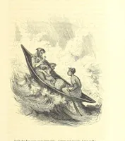 An illustration from Aventures les plus curieuses des voyageurs. Coup d'œil autour du monde, d'après les relations anciennes et modernes ... par M. Hombron. Ouvrage imité des Aventures des voyageurs par P. Blanchard (1847)