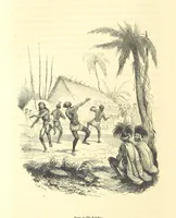 An illustration from Aventures les plus curieuses des voyageurs. Coup d'œil autour du monde, d'après les relations anciennes et modernes ... par M. Hombron. Ouvrage imité des Aventures des voyageurs par P. Blanchard (1847)
