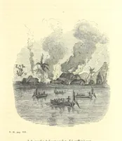 An illustration from Aventures les plus curieuses des voyageurs. Coup d'œil autour du monde, d'après les relations anciennes et modernes ... par M. Hombron. Ouvrage imité des Aventures des voyageurs par P. Blanchard (1847)