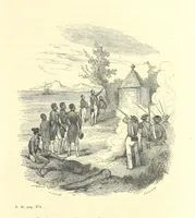 An illustration from Aventures les plus curieuses des voyageurs. Coup d'œil autour du monde, d'après les relations anciennes et modernes ... par M. Hombron. Ouvrage imité des Aventures des voyageurs par P. Blanchard (1847)