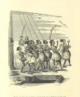An illustration from Aventures les plus curieuses des voyageurs. Coup d'œil autour du monde, d'après les relations anciennes et modernes ... par M. Hombron. Ouvrage imité des Aventures des voyageurs par P. Blanchard (1847)