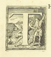 An illustration from The Odyssey of Homer. [Translated into English verse, by Pope, W. Broome, and E. Fenton; with notes by W. Broome.] (A general view of the Epic poem, and of the Iliad and Odyssey, extracted from Bossu. Postscript, by Mr Pope. Homer's Battle of the Frogs and Mice [translated by T. Parnell], corrected by Mr Pope.) (1725)