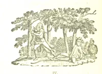 An illustration from Robin Hood; a collection of all the ancient poems, songs, and ballads now extant relative to that ... outlaw. To which are prefixed historical anecdotes of his life. [Edited by J. Ritson. With wood engravings by Thomas Bewick (1795)