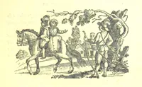 An illustration from Robin Hood; a collection of all the ancient poems, songs, and ballads now extant relative to that ... outlaw. To which are prefixed historical anecdotes of his life. [Edited by J. Ritson. With wood engravings by Thomas Bewick (1795)