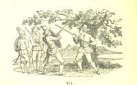 An illustration from Robin Hood; a collection of all the ancient poems, songs, and ballads now extant relative to that ... outlaw. To which are prefixed historical anecdotes of his life. [Edited by J. Ritson. With wood engravings by Thomas Bewick (1795)