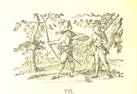 An illustration from Robin Hood; a collection of all the ancient poems, songs, and ballads now extant relative to that ... outlaw. To which are prefixed historical anecdotes of his life. [Edited by J. Ritson. With wood engravings by Thomas Bewick (1795)