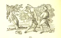 An illustration from Robin Hood; a collection of all the ancient poems, songs, and ballads now extant relative to that ... outlaw. To which are prefixed historical anecdotes of his life. [Edited by J. Ritson. With wood engravings by Thomas Bewick (1795)