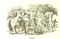 An illustration from Robin Hood; a collection of all the ancient poems, songs, and ballads now extant relative to that ... outlaw. To which are prefixed historical anecdotes of his life. [Edited by J. Ritson. With wood engravings by Thomas Bewick (1795)