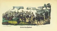 An illustration from Deutschlands Wiedergeburt. Chronik für das sächsische Volk. Getreue Darstellungen der-Feldzüge des ... Jahres 1866. ... Bearbeitet [by] E. H. [and] W. v. Trützschler, etc (1868)