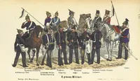 An illustration from Deutschlands Wiedergeburt. Chronik für das sächsische Volk. Getreue Darstellungen der-Feldzüge des ... Jahres 1866. ... Bearbeitet [by] E. H. [and] W. v. Trützschler, etc (1868)