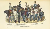 An illustration from Deutschlands Wiedergeburt. Chronik für das sächsische Volk. Getreue Darstellungen der-Feldzüge des ... Jahres 1866. ... Bearbeitet [by] E. H. [and] W. v. Trützschler, etc (1868)