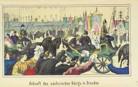 An illustration from Deutschlands Wiedergeburt. Chronik für das sächsische Volk. Getreue Darstellungen der-Feldzüge des ... Jahres 1866. ... Bearbeitet [by] E. H. [and] W. v. Trützschler, etc (1868)