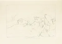 An illustration from The Spirit of the Plays of Shakspeare exhibited in a Series of Outline Plates, illustrative of the story of each play ... With quotations and descriptions. L.P (1833)