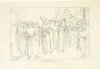 An illustration from The Spirit of the Plays of Shakspeare exhibited in a Series of Outline Plates, illustrative of the story of each play ... With quotations and descriptions. L.P (1833)