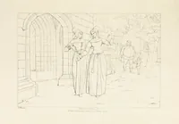 An illustration from The Spirit of the Plays of Shakspeare exhibited in a Series of Outline Plates, illustrative of the story of each play ... With quotations and descriptions. L.P (1833)