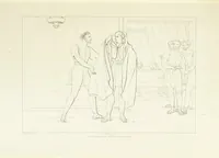 An illustration from The Spirit of the Plays of Shakspeare exhibited in a Series of Outline Plates, illustrative of the story of each play ... With quotations and descriptions. L.P (1833)