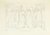 An illustration from The Spirit of the Plays of Shakspeare exhibited in a Series of Outline Plates, illustrative of the story of each play ... With quotations and descriptions. L.P (1833)
