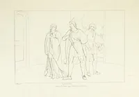 An illustration from The Spirit of the Plays of Shakspeare exhibited in a Series of Outline Plates, illustrative of the story of each play ... With quotations and descriptions. L.P (1833)