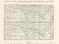 An illustration from A Class-Book of Physical Geography ... New edition, revised and largely rewritten by R. A. Gregory (1899)