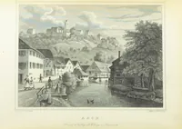 An illustration from Das Grossherzogthum Baden in malerischen Original-Ansichten. In Stahl gest. von J. Poppel und andern Begleitet von einem historischtopographischen Text von Dr. E. H (1860)