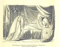 An illustration from The History of England; from the invasion of Julius Caesar to the Revolution in 1688: by D. Hume ... With a continuation, from that period to the death of George the Second, by Tobias Smollett ... and Chronological Records to the coronation of his present Majesty, George the Fourth, by John Burke ... With numerous engravings. (Historical Questions comprising a series of studies upon the most important passages in Dolby's Universal Histories; commencing with Hume and Smollet's History of England. By Robert Horner.) (1825)