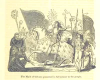 An illustration from The History of England; from the invasion of Julius Caesar to the Revolution in 1688: by D. Hume ... With a continuation, from that period to the death of George the Second, by Tobias Smollett ... and Chronological Records to the coronation of his present Majesty, George the Fourth, by John Burke ... With numerous engravings. (Historical Questions comprising a series of studies upon the most important passages in Dolby's Universal Histories; commencing with Hume and Smollet's History of England. By Robert Horner.) (1825)