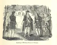 An illustration from The History of England; from the invasion of Julius Caesar to the Revolution in 1688: by D. Hume ... With a continuation, from that period to the death of George the Second, by Tobias Smollett ... and Chronological Records to the coronation of his present Majesty, George the Fourth, by John Burke ... With numerous engravings. (Historical Questions comprising a series of studies upon the most important passages in Dolby's Universal Histories; commencing with Hume and Smollet's History of England. By Robert Horner.) (1825)