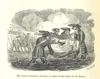An illustration from The History of England; from the invasion of Julius Caesar to the Revolution in 1688: by D. Hume ... With a continuation, from that period to the death of George the Second, by Tobias Smollett ... and Chronological Records to the coronation of his present Majesty, George the Fourth, by John Burke ... With numerous engravings. (Historical Questions comprising a series of studies upon the most important passages in Dolby's Universal Histories; commencing with Hume and Smollet's History of England. By Robert Horner.) (1825)